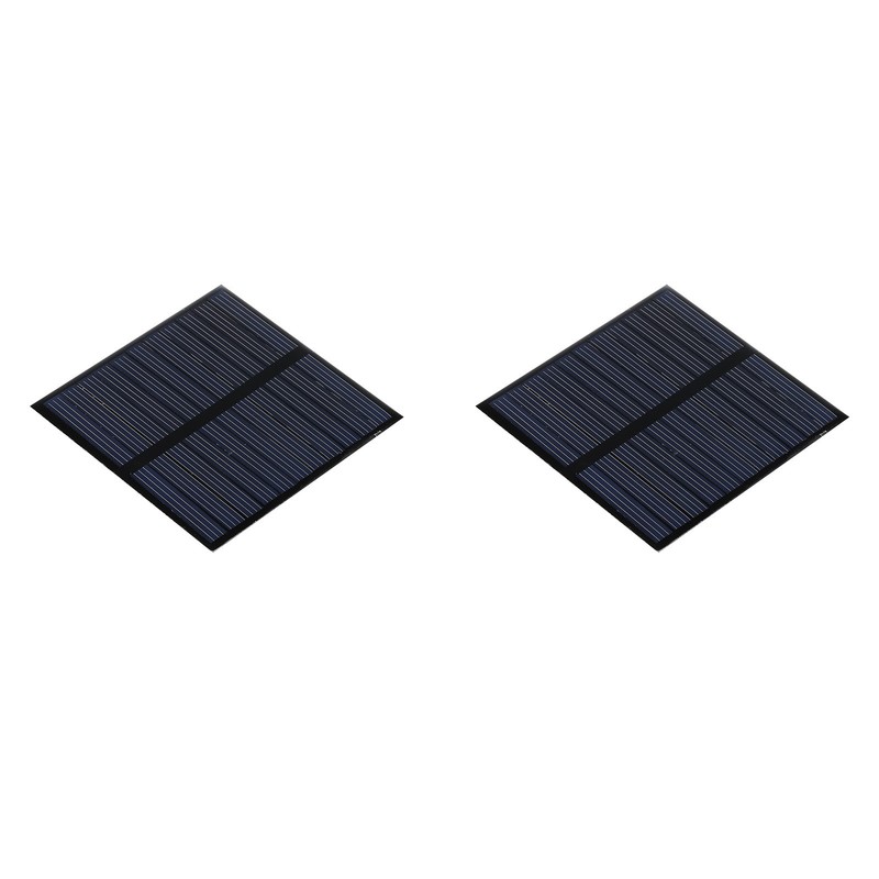 Mini Solar Cell Panel 5.5V 110mA 0.605W 70mm x 70mm 2pcs