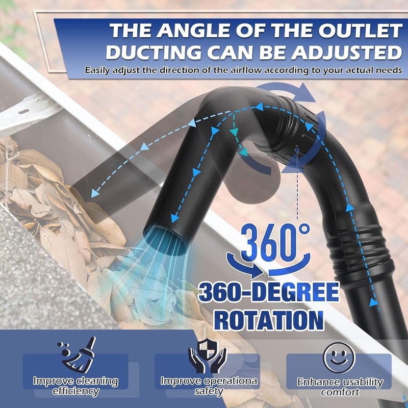 Upgraded Universal Gutter Cleaning Tools for Leaf Blowers, Compatible with Le... gallery