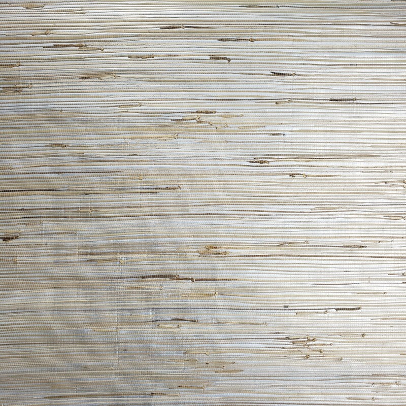 Silver Metallic Wallpaper Real Natural Grasscloth Beige grass cloth wallcovering gallery