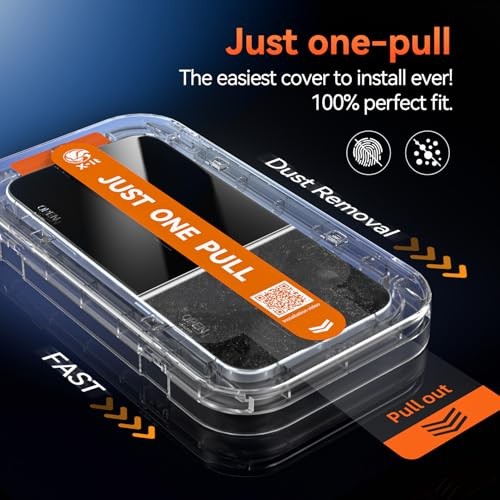Compatible for Privacy Screen Protector [9H+ Military iPhone 17 Pro Private gallery