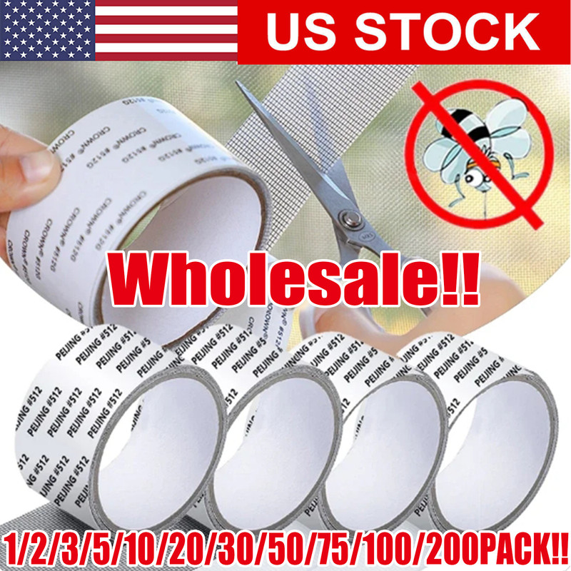 Screen Patch Repair Kit Window Repair Tape Fiberglass Covering Mesh Tool 5*200cm