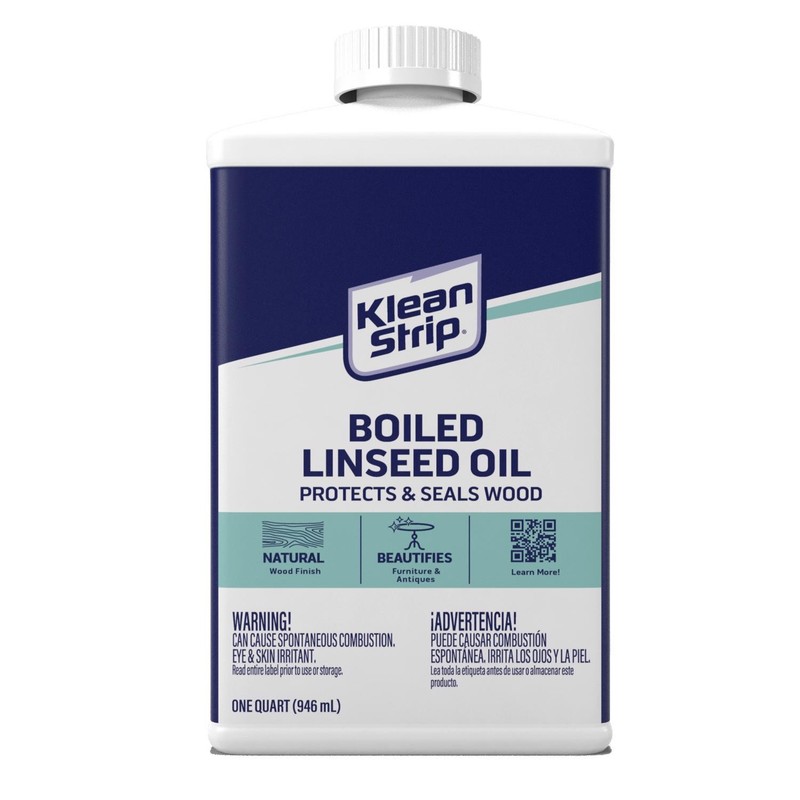 Klean Strip QKLO146 Clear 200 to 400 sq. ft. Coverage Boiled Linseed Oil 1 qt.