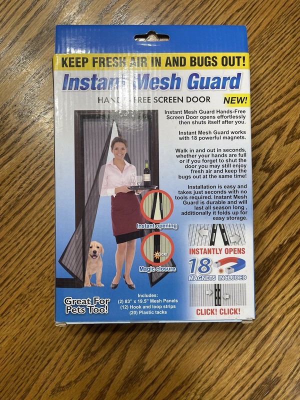 Instant Mesh Guard Hands - Free Screen Door New In Box gallery
