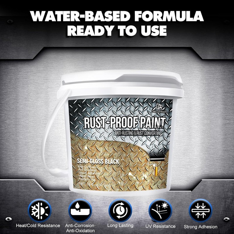 16oz Water-Resistant Rust Neutralizer & Metal Primer - Total Rust Protection gallery