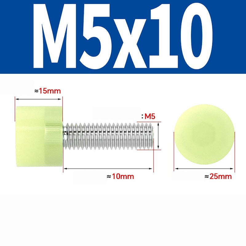90A Buffer Stop Bolts Screw Anti-Collision Shock Absorber Stainless+Polyurethane