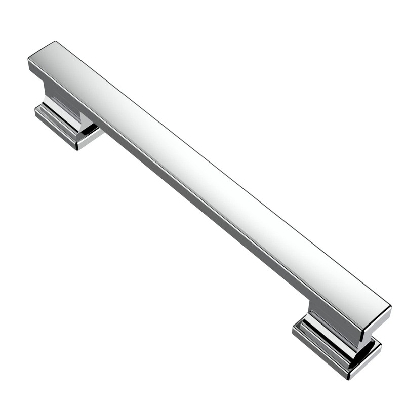 5 PCS Polished Chrome Cabinet Pulls 5 Inch 128mm Hole Centers AL3061CP Handles