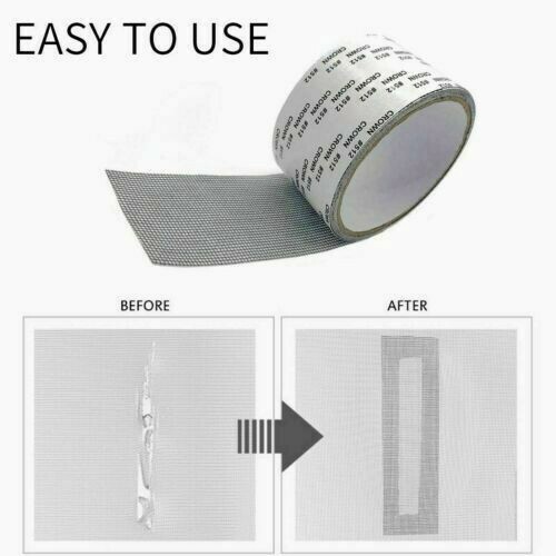 Window Screen Repair Patch Adhesive Fiberglass Mesh Hole Repair Tape 2 * 78.7in gallery