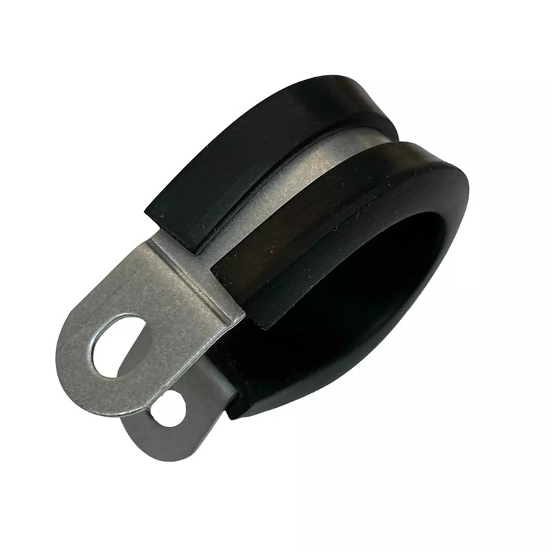 Rubber Lined P Clips Cable Mounting Hose Pipe Clamp 304 Stainless Steel 6mm-55mm gallery