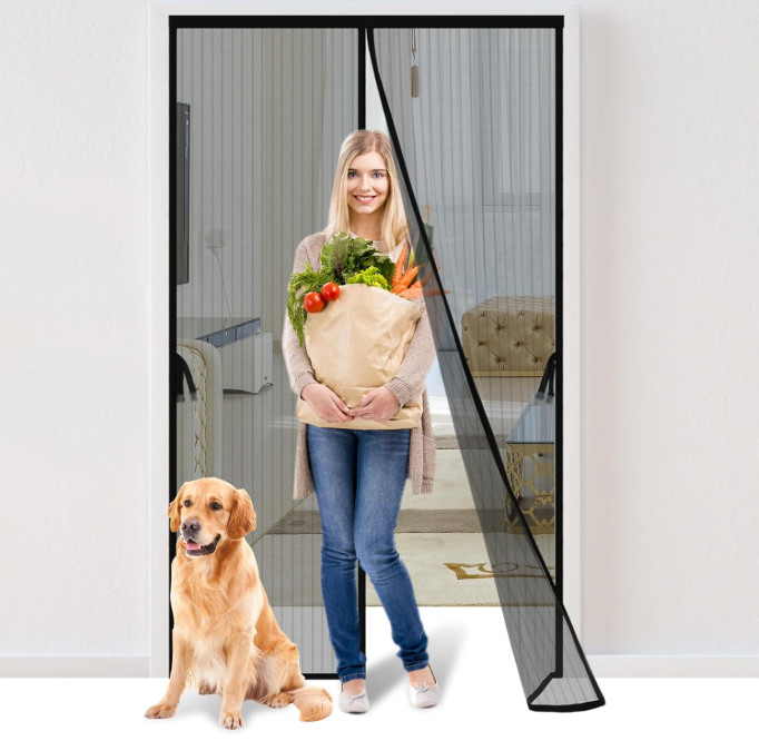 Magnetic Screen Door - Fits Door Opening 36 x 82 in, Actual Screen Size 38"x83". gallery