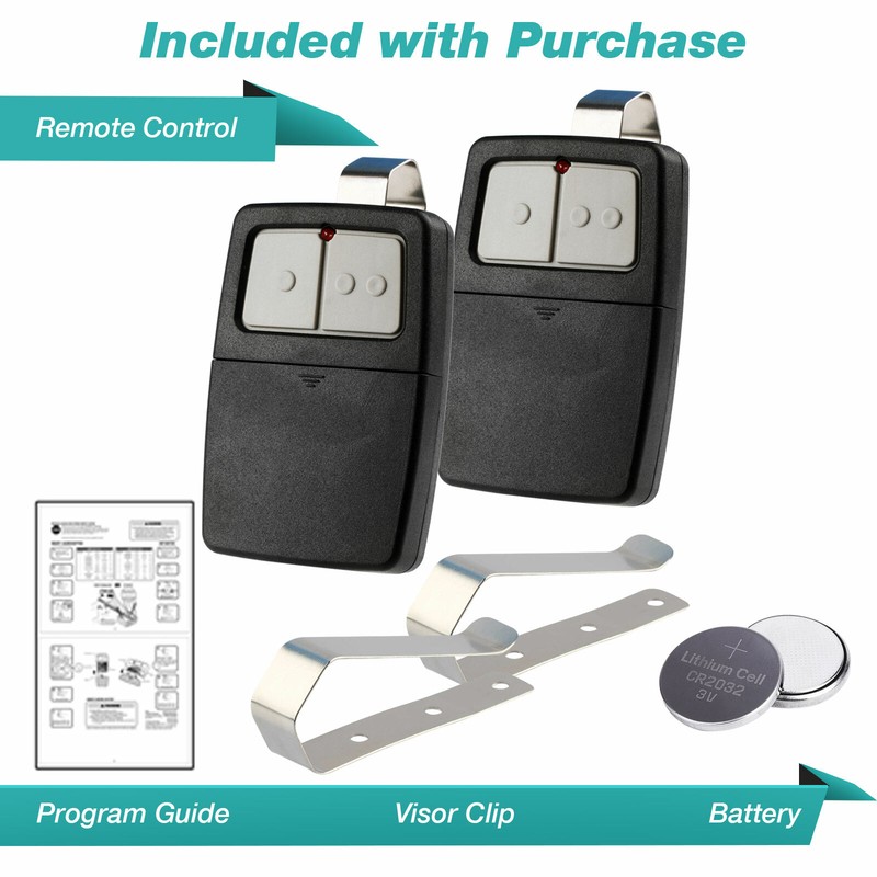Sale 2 For Universal Clicker 375LM 375UT KLIK Garage Gate Door Opener Remote Dip