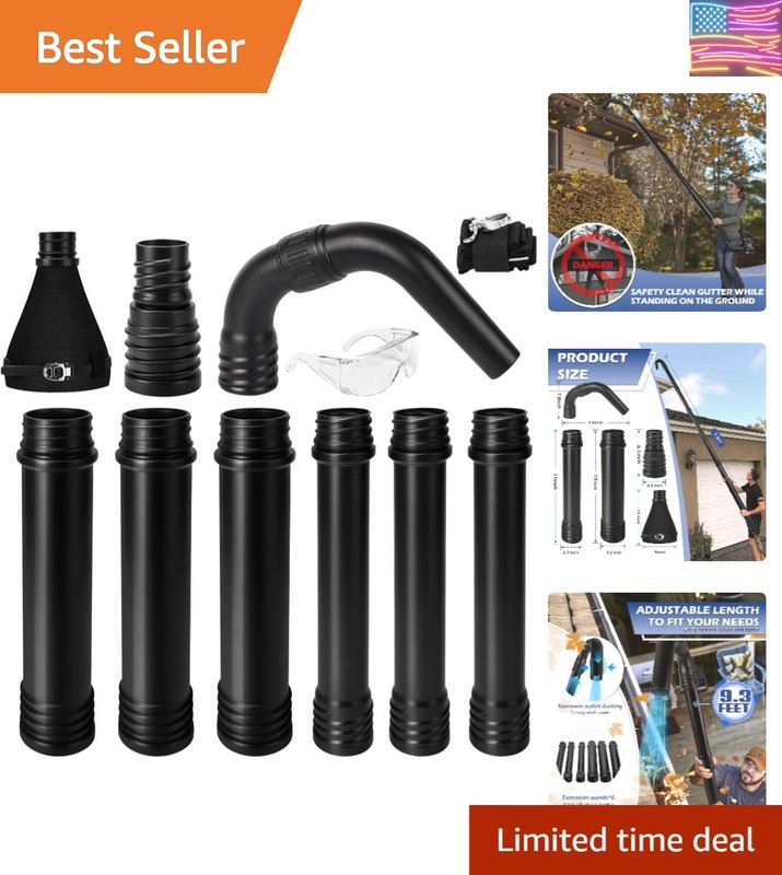 Upgraded Universal Gutter Cleaning Tools for Leaf Blowers, Compatible with Le…