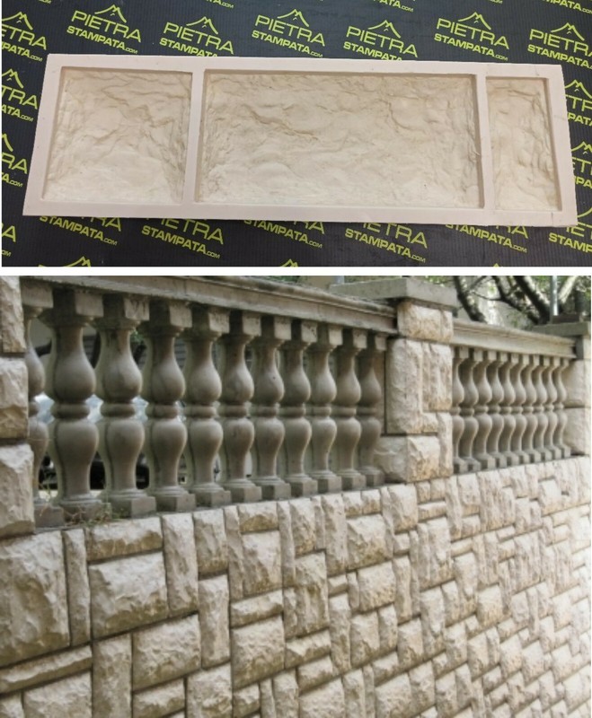 STONE VENEER RUBBER MOLD for casting gypsum concrete tiles decorative wall stone