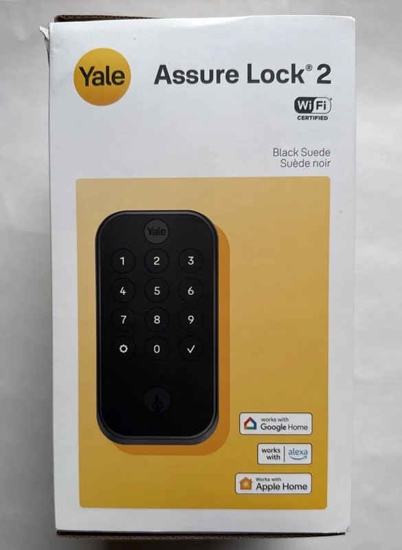 NEW Yale Assure Lock 2 Keypad with Wi-Fi – YRD410-WF1-BSP Black Suede BRAND NEW