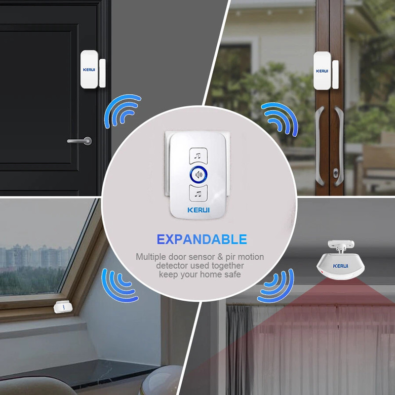 Wireless Doorbell Plug & Play Plugin Receiver Waterproof Adjustable Volume White gallery