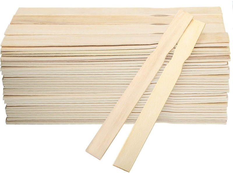 100 Pcs 10 Inch Paint Sticks, Premium Wooden Paint Stir Waxing Mixing St