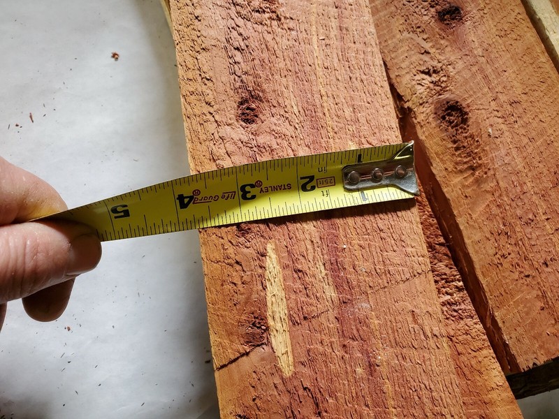 9 pcs. Aromatic Eastern Red Cedar Rough Cut 7/8" - 1" x 3 1/2" Boards 23-1/2" L gallery