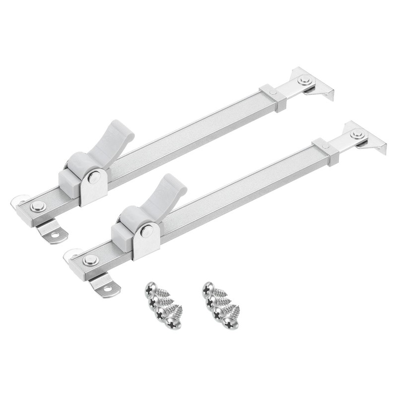 2Pcs 15 Inches Window Hinges, Stainless Steel Casement Window Stays, Silver