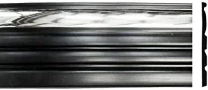 Black Chrome Side Body Trim Molding for 1999-2006 Chevy Silverado - 3-7/8" Wide