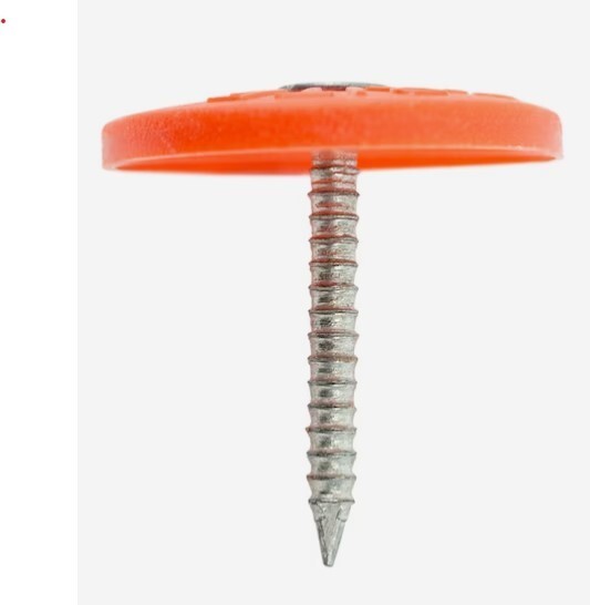 Round Plastic Cap Nail 1 Inch Galvanized Nails for House - 200 COUNT gallery
