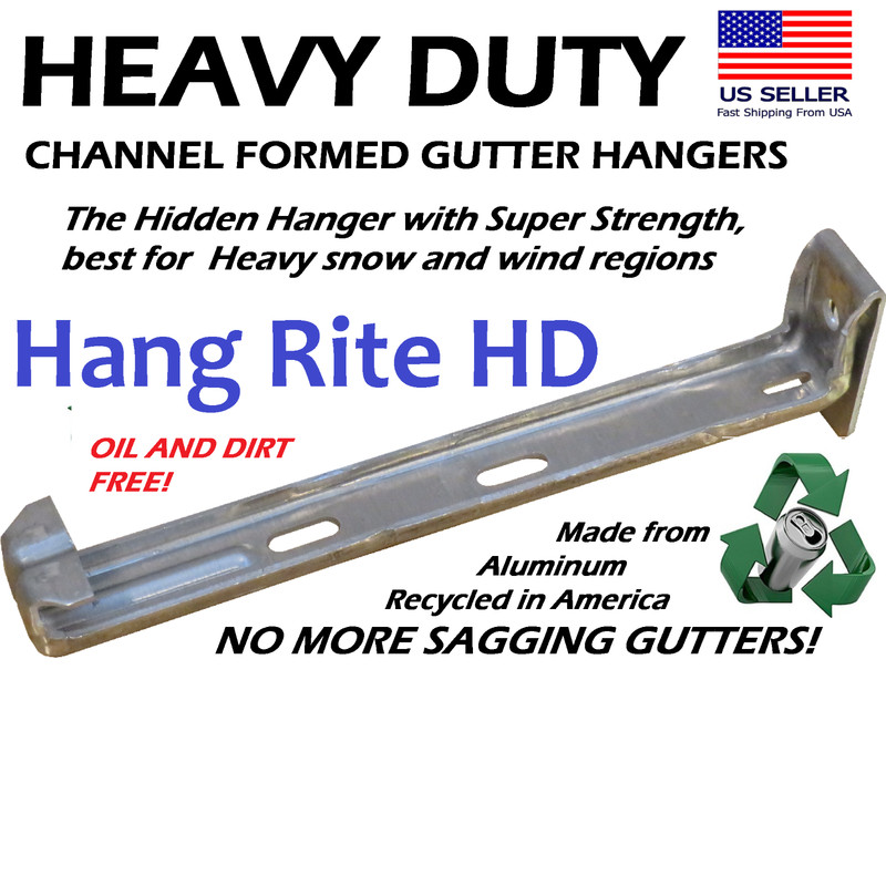 Gutter Hangers Brackets Hooks 6 inch K Style Clip Style StrongChannel Form (10)