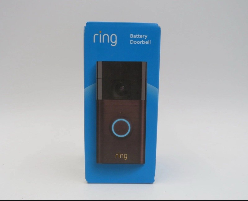 Ring Battery Doorbell Full View HD Venetian Bronze Head To Toe Video 2 Way Talk