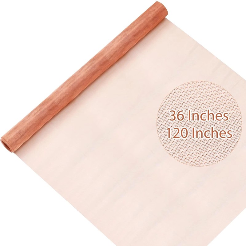 36" x 10FT Copper Mesh Screen 99.9% Pure Copper 40 Mesh Roll for Crafts & DIY gallery