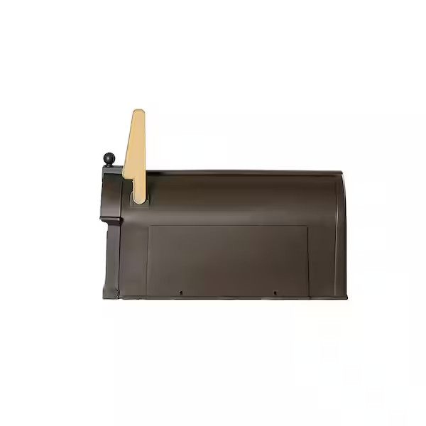 Bronze Post Mount Mailbox, Large, Keeps Mail Dry, Heavy Duty for Rural gallery