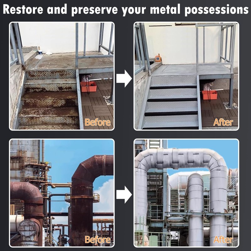 Professional Rust Converter & Inhibitor - 1 Gallon Water-Based Metal Rust Remove gallery