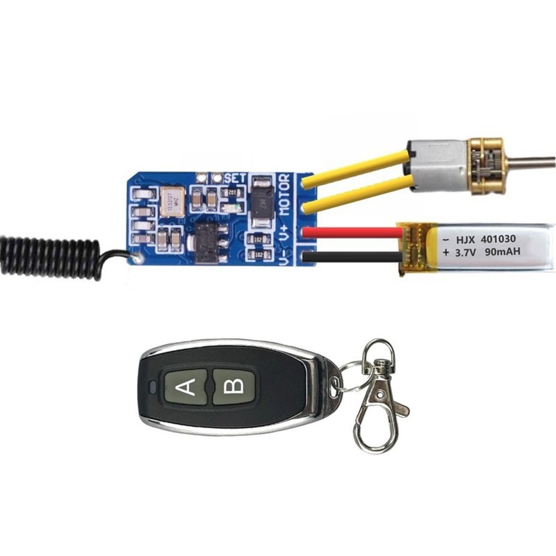 DC3.7-12V 433mhz RF Wireless Receiver Remote Control Transmitter DIY Module A gallery