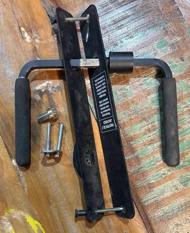 Andersen Temporary Construction Hardware for Hinged Patio Doors Black Lock USED