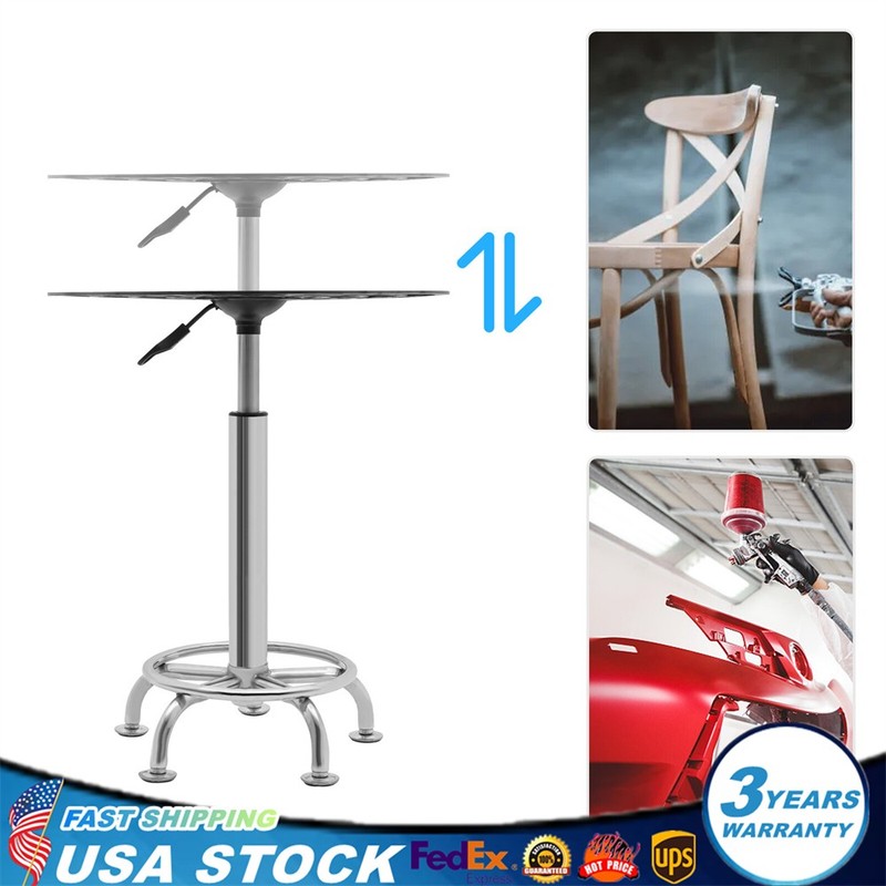 Spray Paint Rack Stable Rotating Paint Holder Lifting Spray Painting Table 80kg