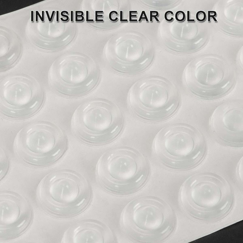 50~300Pcs Drawer Rubber Bumpers Pads Clear Cabinet Door Dots Self Adhesive Feet gallery