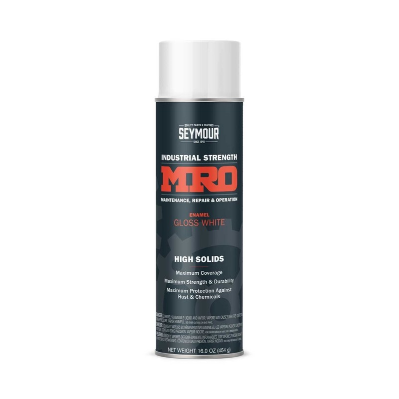 620-1413 Industrial MRO High Solids Spray Paint, Gloss White 16 Ounce (Pack o…