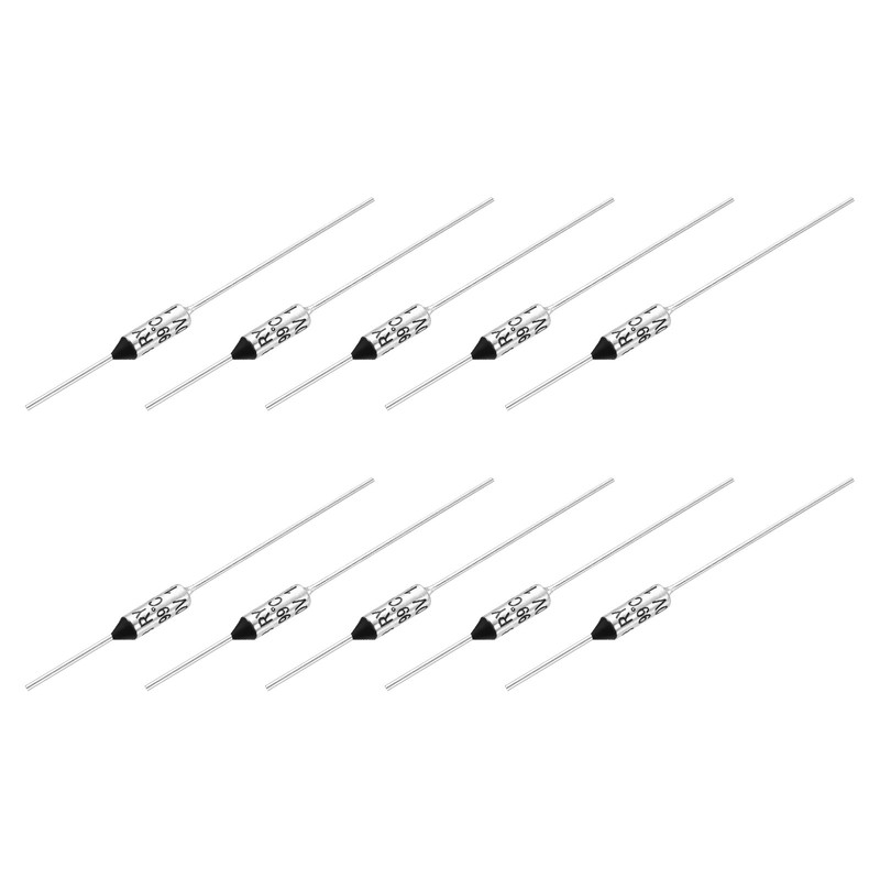 10 Pcs Metal Temperature Thermal Fuse RY99 99 °C 210.2 °F 15A 250V Cutoff
