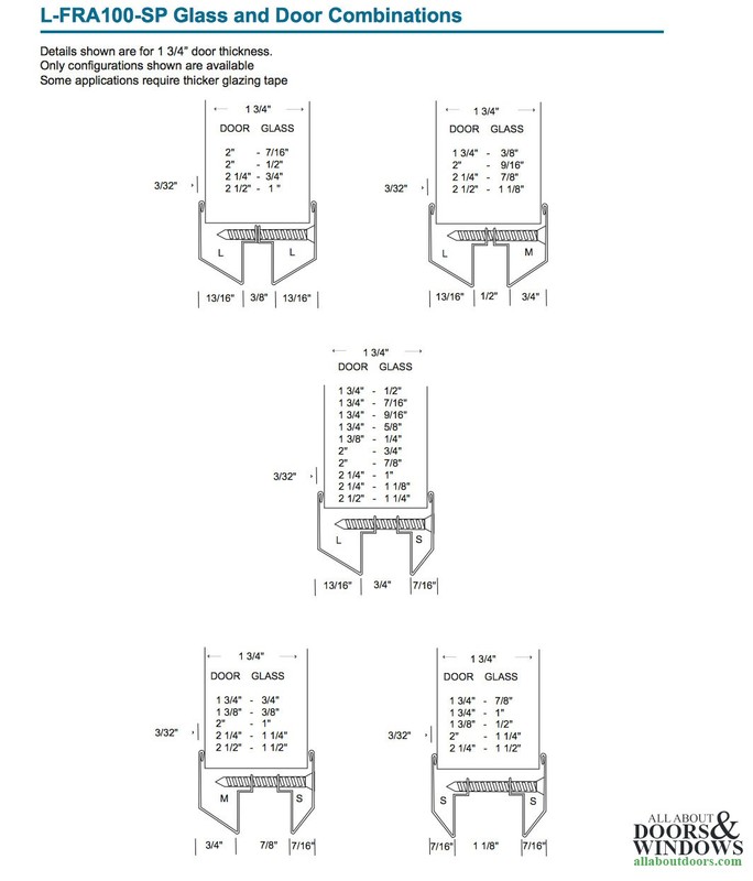 Commercial Door Lite Frame Vented Low Profile Metal Frame 12 Inch x 18 Inch Dar gallery