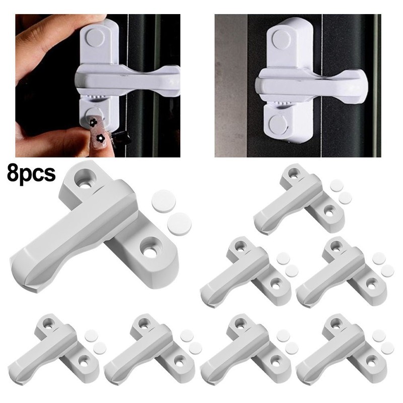 For Upvc Window and Door Security Locks 8 PCS Sash Jammers with Screws gallery