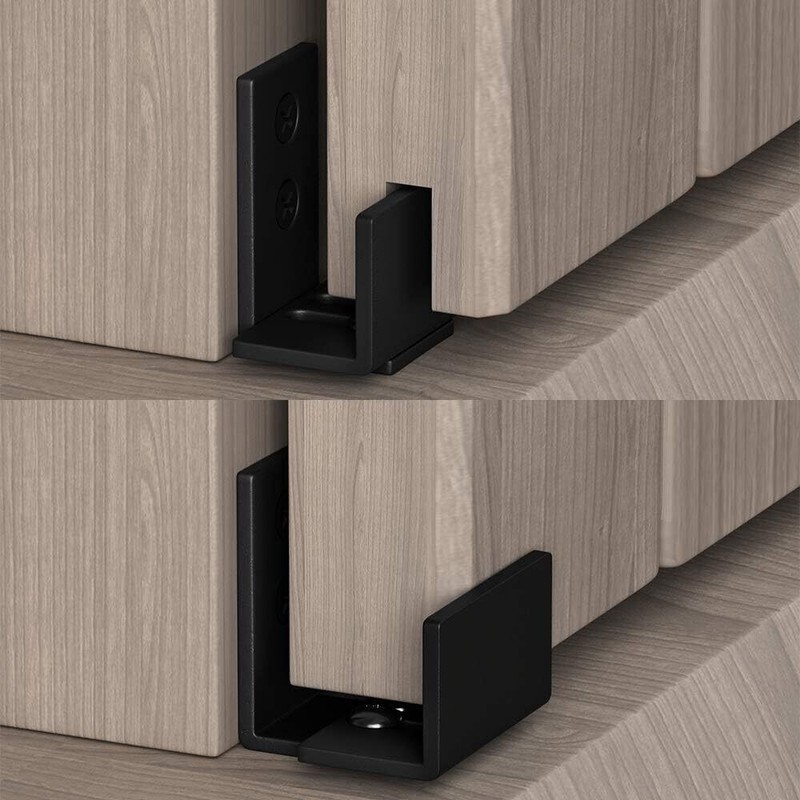 Winsoon Adjustable Floor Guide for Sliding Barn Door Black GCM5160 gallery