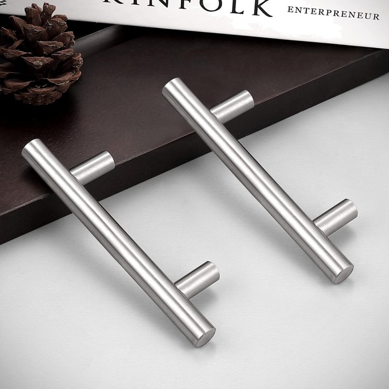 30 Pack 3 Inch Hole Centers Kitchen Cabinet Handles Euro T Bar Cabinet Pulls …