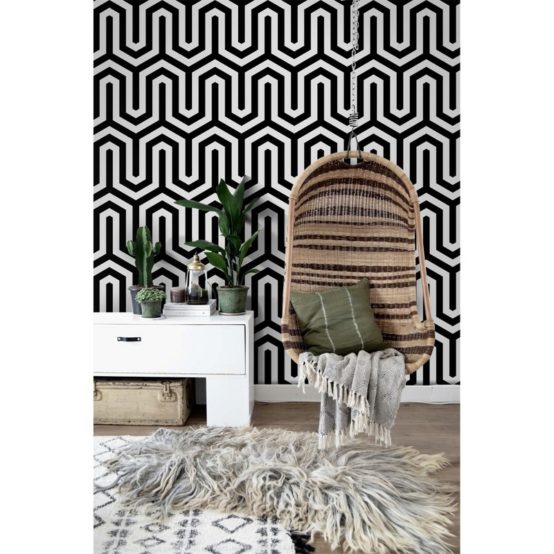 Geometric pattern Minimalist Wall mural Scandinavian decor removable wallpaper gallery