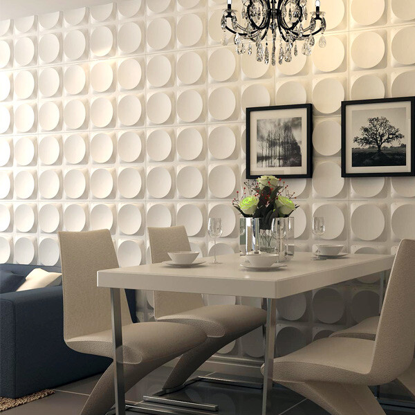 Art3d White 3D Wall Tiles(12 tiles per box) gallery