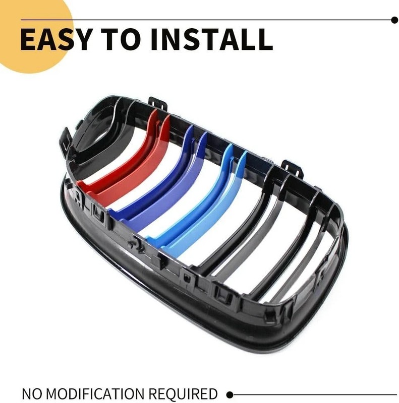 Replacement Front Upper Grill Fit for (2009-2011) 3 Series E90 E91 LCI – Glos gallery