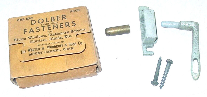 4 Screen Storm Casement Window Screen Shutter Blind Sash Locks Vintage USA NOS