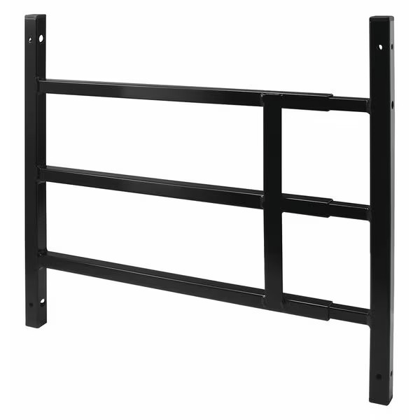 Window Security Guard Fixed Steel Black Safety Bar 22in Tamper Resistant Screws gallery