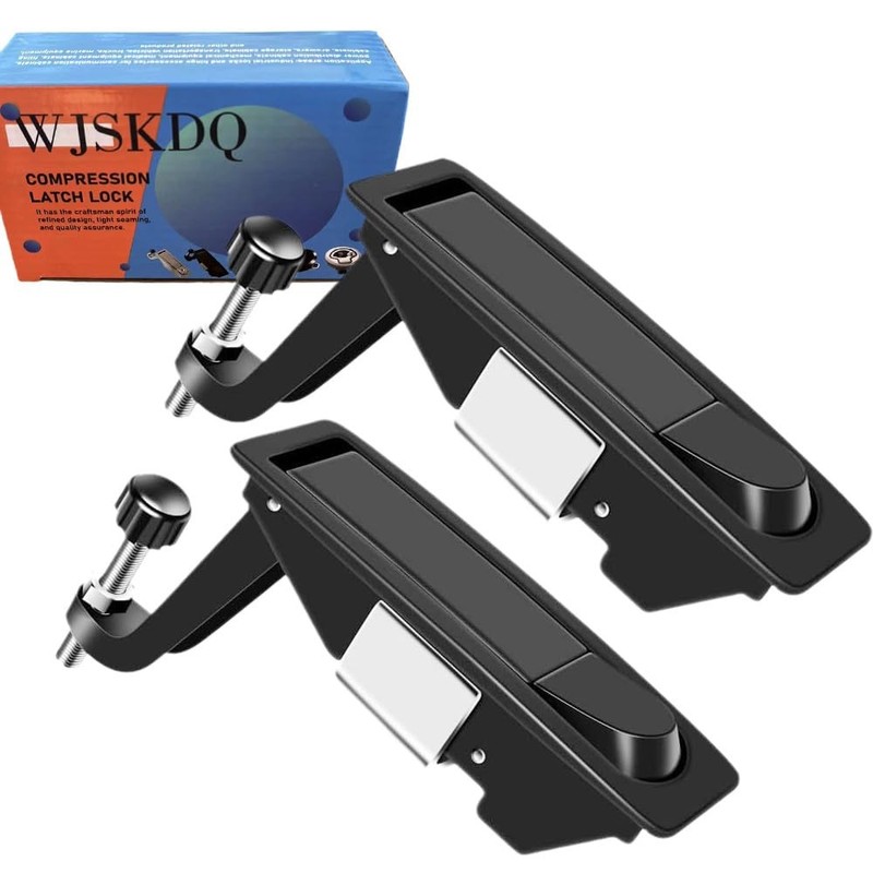 WJSKDQ 2PCS Compression Latch Lock Powder Coated Zinc Alloy Adjustable Lever Han