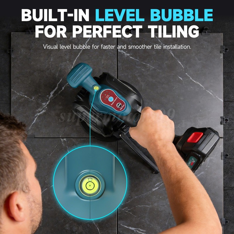 Tile Vibration Machine Tool Tile Vibration Leveling Machine 21V with 2batteries gallery