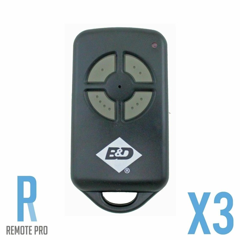 3 x B&D BND PTX4 059116 059120 CAD-601 Genuine/Original Garage/Gate Remote