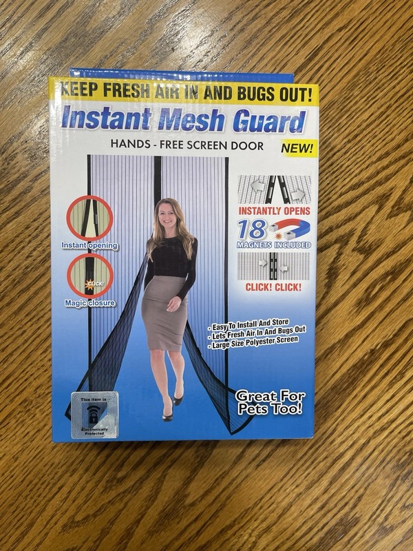Instant Mesh Guard Hands – Free Screen Door New In Box