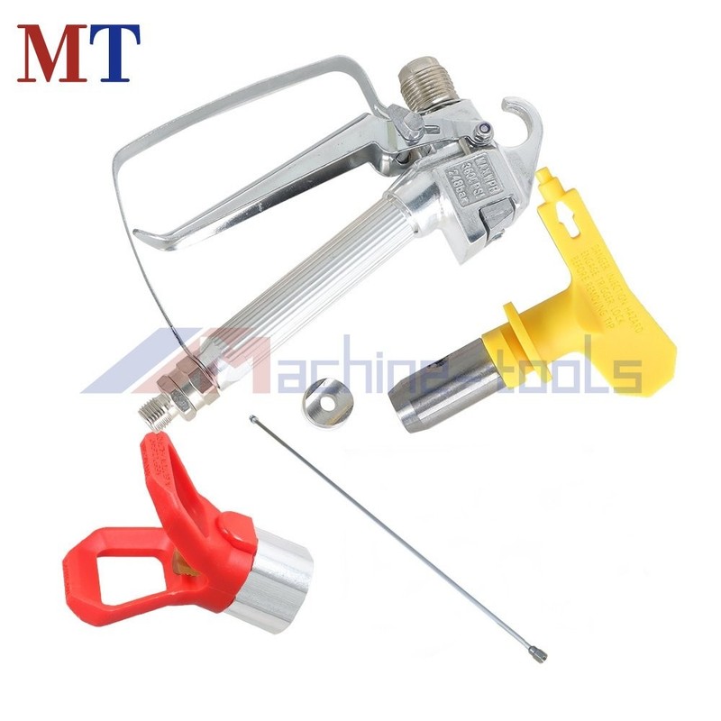 3600PSI Universal Airless Paint Spray Gun+150cm Airless Paint Extension Pole Rod