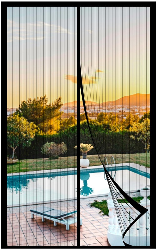 METAONLY Magnetic Screen Door Mesh Fits 36″ x 82″ Door Curtain Size 38″ x 84…