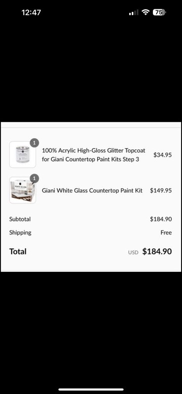 Giani Countertop Kit 2.0 - New, Open Box - White Diamond gallery